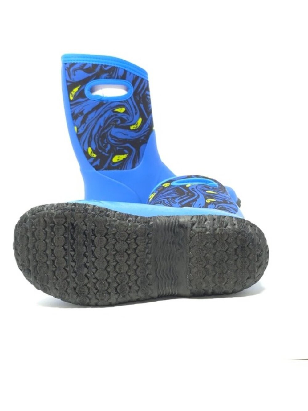 Bogs York Spooky Print Blue Waterproof Rain Boots Kids Little Kid - Picture 7 of 13